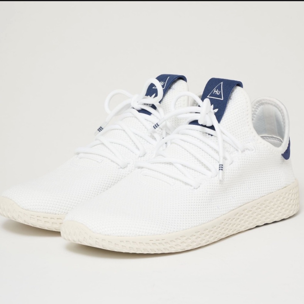 Lightly warn white HU tennis by Pharrell